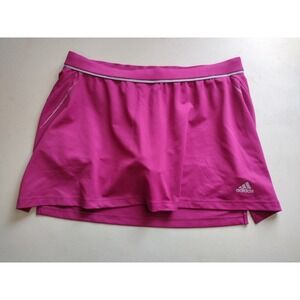 Adidas Womens ClimaCool Athletic Skort Magenta Pink Grey Tennis Golf Size Medium